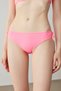 Neon Pink Ribbed Basic Ring Bikini Bottom