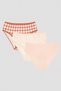 Multicolored Girl's Patterned 3-Piece Panties