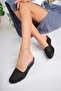Women's Black Snake Print Stylish House Slippers - 2