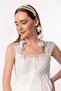 Effortt Ecru With Robe Maternity Postpartum Nightgown Set - 6