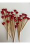 No:57 - 50Pcs Decorative Heart Pearl Beaded Promise Engagement Birthday Party Chic Cocktail Ornament Toothpick - 4