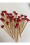 No:57 - 50Pcs Decorative Heart Pearl Beaded Promise Engagement Birthday Party Chic Cocktail Ornament Toothpick - 3