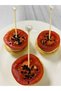 No:51 - 100Pcs Decorative Pearl Beaded Heart Engagement Birthday Party Cupcake Mevlüt Ornament Toothpick - 5