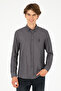 Men's Anthracite Long Sleeve Basic Shirt 50293427 -Vr006 - 3