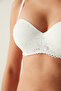 حمالة صدر Angelic Balconette Push Up مدعومة باللون الأبيض - 4