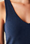 Wool Navy Blue Undershirt - 2