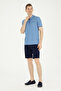 Men's Navy Blue Woven Shorts 50283928 -Vr033 - 3