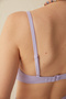 Lilac Basic Wrappy Bikini Top - 3