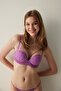 حمالة صدر مدعومة بدون حمالات من Heart Strappy Lilac Underwire - 2
