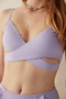 Lilac Basic Wrappy Bikini Top
