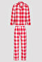 Set de pijamale multicolore cadou Gingham - 6