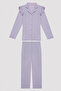 Girl's Dot Shirt Pajama Set