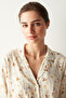 Blossom Soft Shirt Pants White Pajama Set - 4