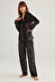 Dark Velvet Pajama Set - 3