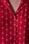 Bloom Red Buttoned Shirt Pants Pajama Set - 5