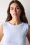 Cotton Alice Pointel Blue Gown Nightgown - 2