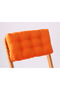 Bistro Kitchen Garden Chair Cushion with Backrest Orange (Cushion and Back Cushion) - 2