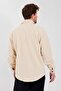 Beige Thick Winter Fleece Shirt - 4