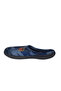 Men's Navy Blue-Blue-Black Patterned Orthopedic Sole Daily Indoor Slippers Gzeer202-302 - 3