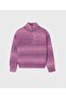 Girl's Knitted Sweater Lilac 7307 - 4