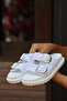 Mia White - Women's Double Buckle Straw Slippers - 4