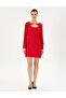Red Regular Fit Woven Dress 50292372 -Vr030 - 3