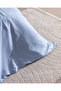 Clodia King Size %100 Cotton Printed Satin Bed Sheet Pieces Duvet Cover Set - Blue - 4