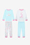 Cotton Girl's Picnic 2-Piece Multicolor Pajamas Set