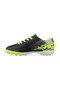 Big Kids Lace-Up / Velcro Black-Yellow Astroturf Football Shoes - 2