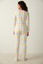 Colored Gingham Thermal T-Shirt - 6