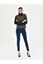 Navy Blue Skinny Fit Trousers 50273389-Vr033