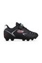 Big Kids Lace-Up / Velcro Black-White Crampon Football Shoes