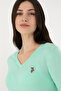 سترة نسائية أساسية برقبة على شكل حرف V 50288983-VR090 - 2