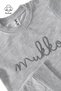 Mukko Embroidery Design Seasonal Gray Melange Unisex Baby Boy Girl Top and Bottom Set - 6