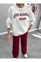 Text Printed Tracksuit Set - 4