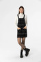 Women's Front Pocket Detailed Mini Tweed Salopet Cty-Şim- 245332 - 2