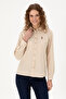 Women's Sand Long Sleeve Basic Shirt 50295704 -Vr085