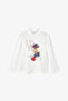 Girl's 2-9 Years Old Turtleneck Long Sleeve T-Shirt 4061 Cream
