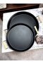 2-Piece Wooden Handle 37 cm Black and 30 cm Black Tray Tea Coffee Presentation Tray - 5