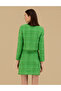 Emerald Crew Neck Cropped Tweed Jacket 50263103-Vr055 - 5