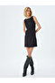 Mini Dress Sleeveless Round Neck A-Line - 3
