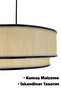 Krem Rustic Sarkıt Avize - 2