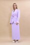 Self-Standing Collar Jacket & Long Straight Skirt - Violet - 1072553 - 5