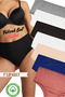 7 Pieces of Yüksel Bel Bato Large Size Cotton Combed Cotton Lycra, Stretchy Panties (Oversized)