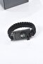 Paracord Survival Bracelet Knife Compass Magnesium Stick Warning Whistle
