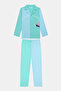 Cotton Boy Water Sport Off-White Button Shirt Pajamas Set
