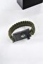 Bracelet Compass Magnesium Stick Warning Whistle Khaki Color Bracelet