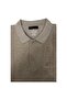 Men's Large Size Polo Neck Pocket Beige Thessaloniki Knitted Sweater 2142