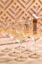 Wavy Motif Glass Wine Glass Set of 6 - 4