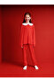 Girl's Wide Collar Thermal Pajama Set